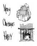 Stampers Anonymous - Brett Weldele Cling Stamps Christmas Parcels